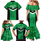 Townsville Rugby Custom Family Matching Mermaid Dress and Hawaiian Shirt Go Blackhawks Camouflage Pattern - Aussie Hoodie