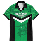 Townsville Rugby Custom Family Matching Mermaid Dress and Hawaiian Shirt Go Blackhawks Camouflage Pattern - Aussie Hoodie