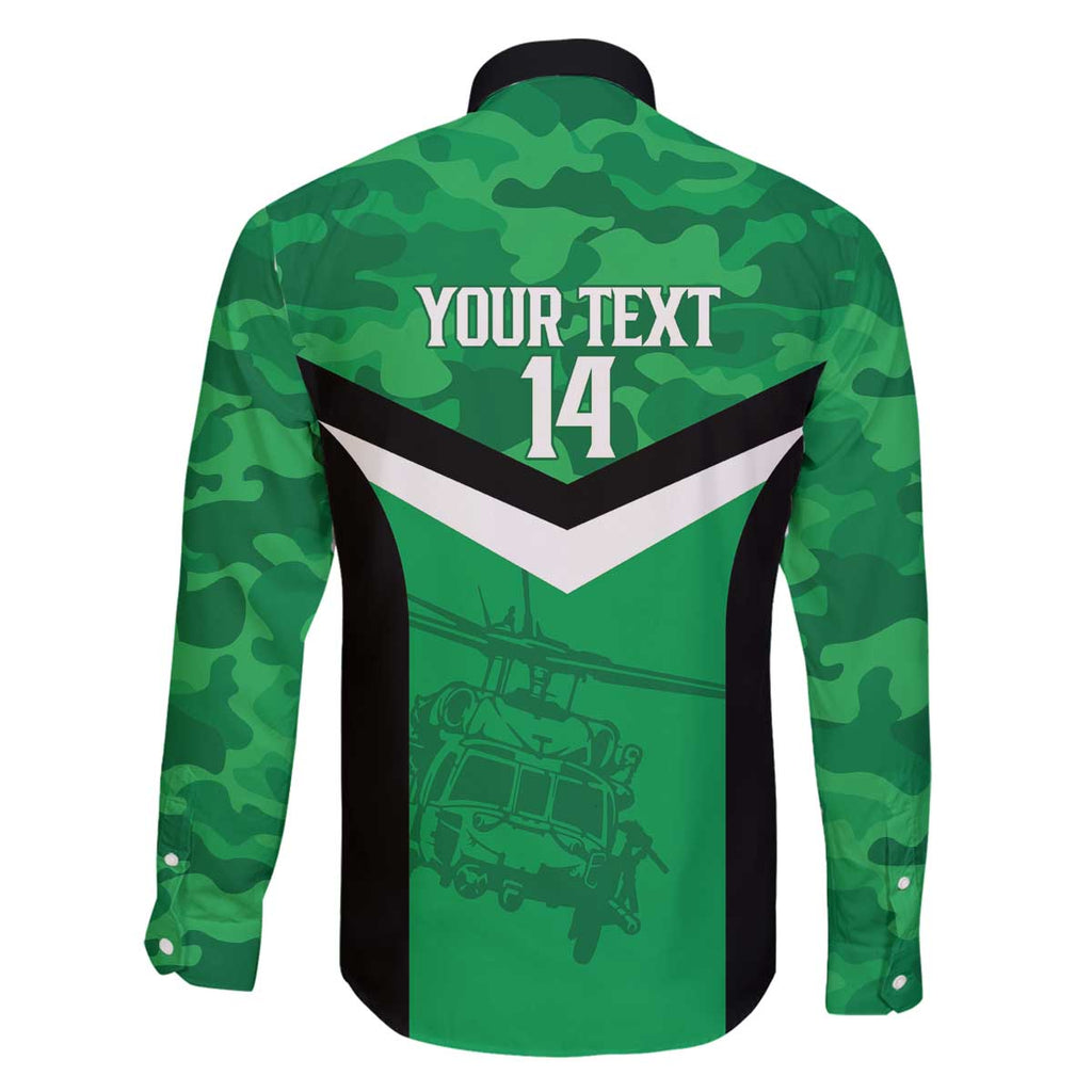Townsville Rugby Custom Family Matching Off The Shoulder Long Sleeve Dress and Hawaiian Shirt Go Blackhawks Camouflage Pattern - Aussie Hoodie