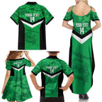 Townsville Rugby Custom Family Matching Summer Maxi Dress and Hawaiian Shirt Go Blackhawks Camouflage Pattern - Aussie Hoodie