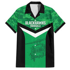 Townsville Rugby Custom Family Matching Summer Maxi Dress and Hawaiian Shirt Go Blackhawks Camouflage Pattern - Aussie Hoodie