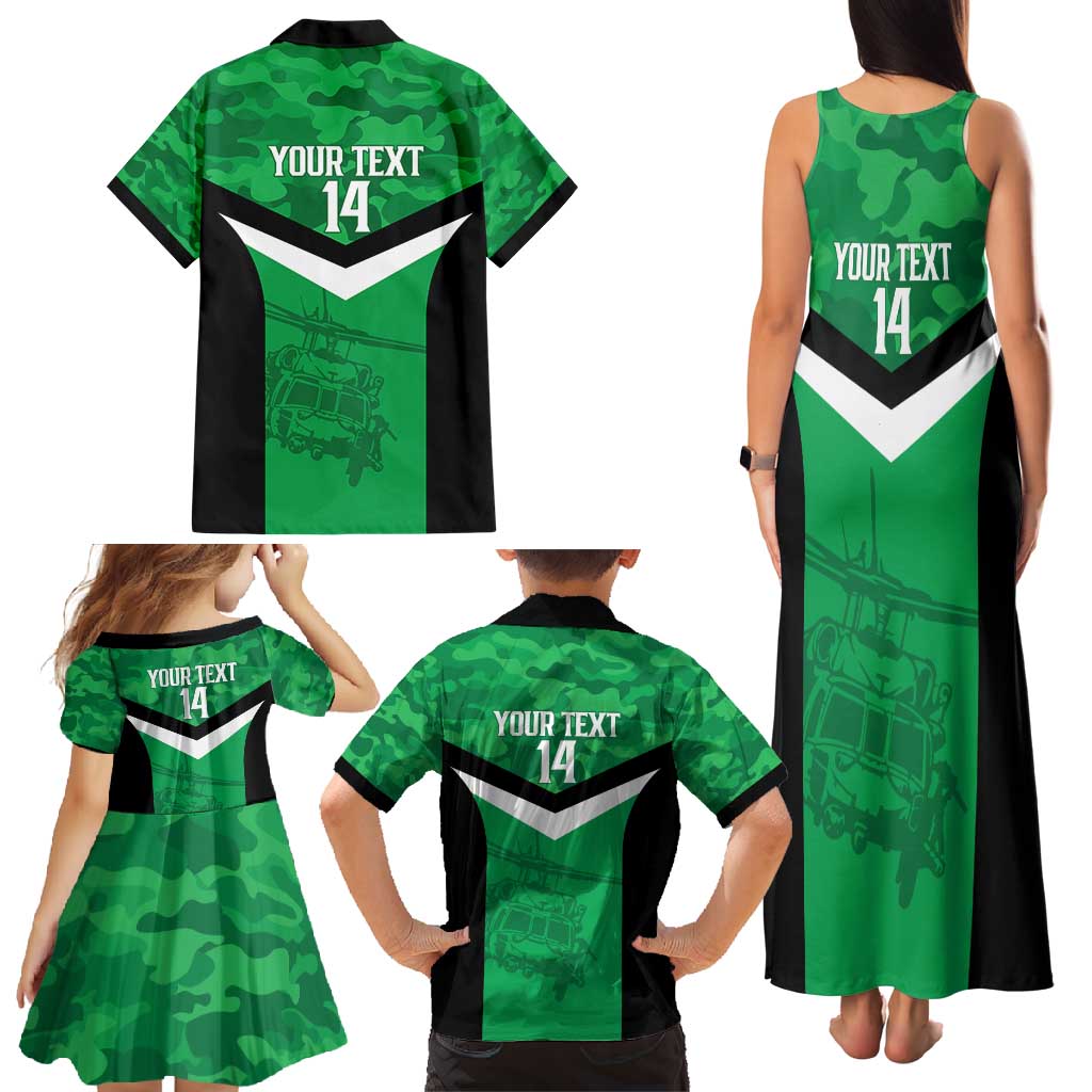 Townsville Rugby Custom Family Matching Tank Maxi Dress and Hawaiian Shirt Go Blackhawks Camouflage Pattern - Aussie Hoodie