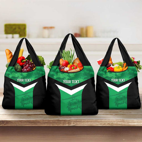 Townsville Rugby Custom Grocery Bag Go Blackhawks Camouflage Pattern - Aussie Hoodie