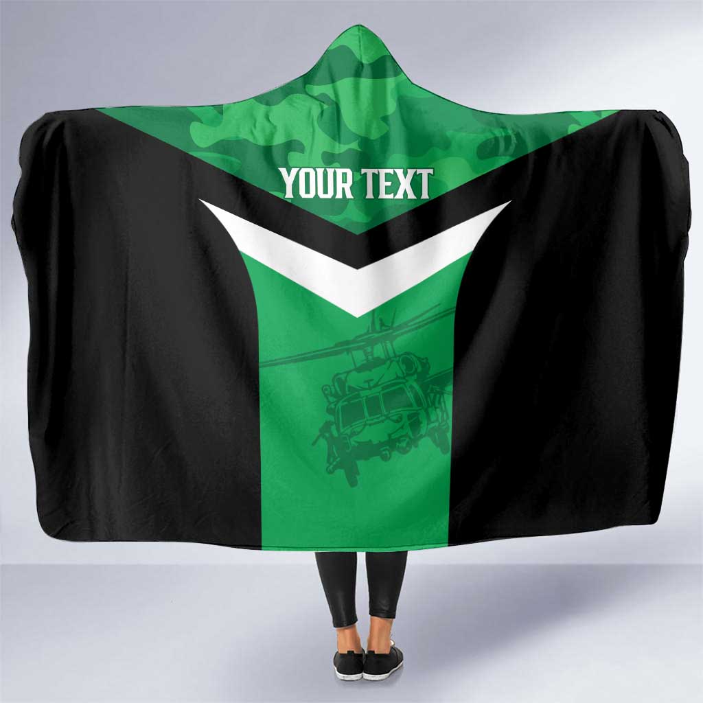 Townsville Rugby Custom Hooded Blanket Go Blackhawks Camouflage Pattern - Aussie Hoodie