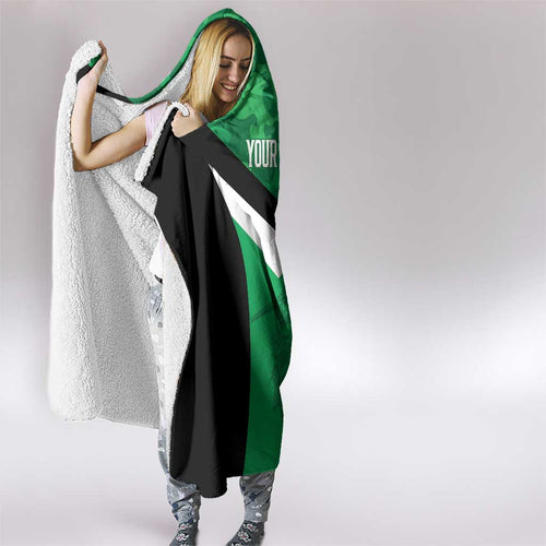 Townsville Rugby Custom Hooded Blanket Go Blackhawks Camouflage Pattern - Aussie Hoodie