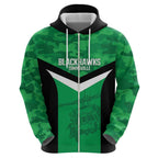 Townsville Rugby Custom Hoodie Go Blackhawks Camouflage Pattern - Aussie Hoodie
