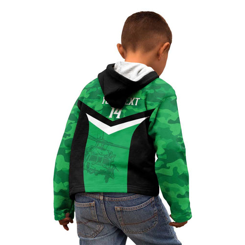 Townsville Rugby Custom Kid Hoodie Go Blackhawks Camouflage Pattern - Aussie Hoodie