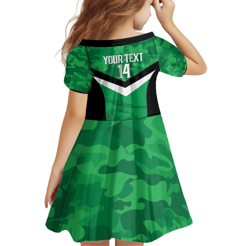 Townsville Rugby Custom Kid Short Sleeve Dress Go Blackhawks Camouflage Pattern - Aussie Hoodie