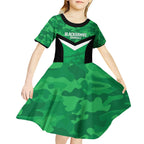 Townsville Rugby Custom Kid Short Sleeve Dress Go Blackhawks Camouflage Pattern - Aussie Hoodie