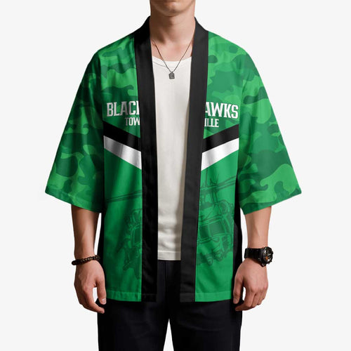 Townsville Rugby Custom Kimono Go Blackhawks Camouflage Pattern - Aussie Hoodie
