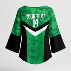 Townsville Rugby Custom Kimono Sleeve Blouse Go Blackhawks Camouflage Pattern - Aussie Hoodie