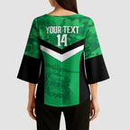 Townsville Rugby Custom Kimono Sleeve Blouse Go Blackhawks Camouflage Pattern - Aussie Hoodie