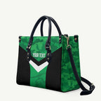 Townsville Rugby Custom Leather Bag Go Blackhawks Camouflage Pattern - Aussie Hoodie