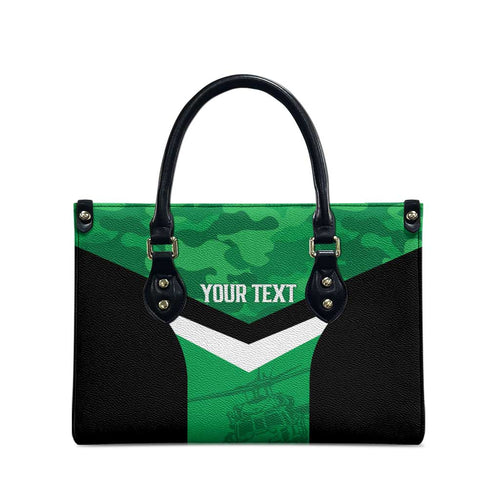 Townsville Rugby Custom Leather Bag Go Blackhawks Camouflage Pattern - Aussie Hoodie