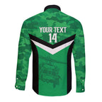 Townsville Rugby Custom Long Sleeve Button Shirt Go Blackhawks Camouflage Pattern - Aussie Hoodie