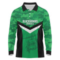 Townsville Rugby Custom Long Sleeve Polo Shirt Go Blackhawks Camouflage Pattern - Aussie Hoodie