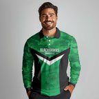 Townsville Rugby Custom Long Sleeve Polo Shirt Go Blackhawks Camouflage Pattern - Aussie Hoodie