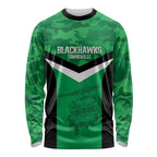 Townsville Rugby Custom Long Sleeve Shirt Go Blackhawks Camouflage Pattern - Aussie Hoodie