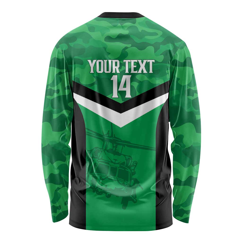 Townsville Rugby Custom Long Sleeve Shirt Go Blackhawks Camouflage Pattern - Aussie Hoodie