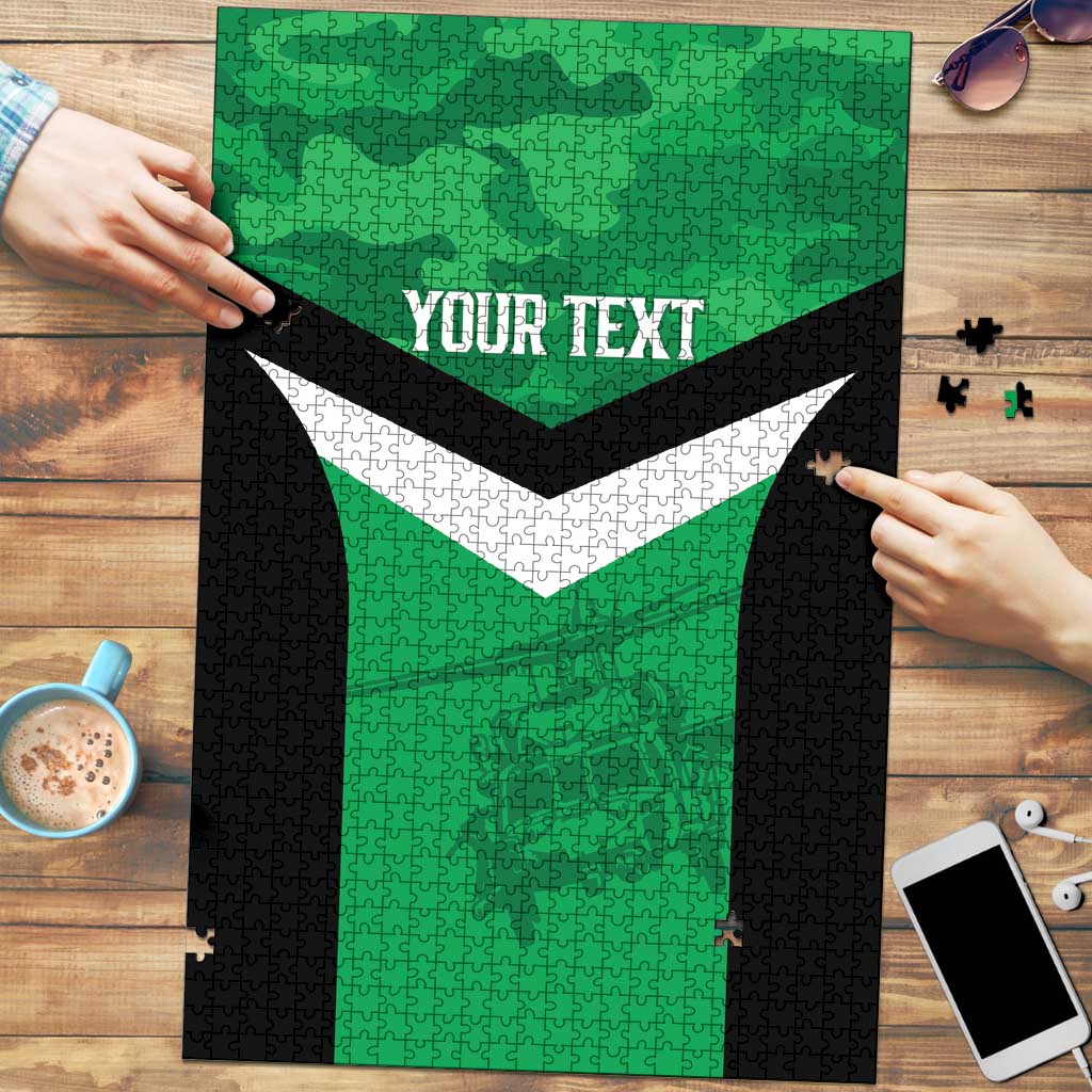 Townsville Rugby Custom Puzzle Go Blackhawks Camouflage Pattern - Aussie Hoodie
