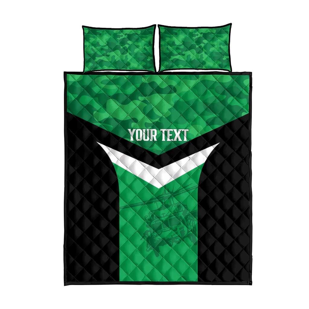 Townsville Rugby Custom Quilt Bed Set Go Blackhawks Camouflage Pattern - Aussie Hoodie
