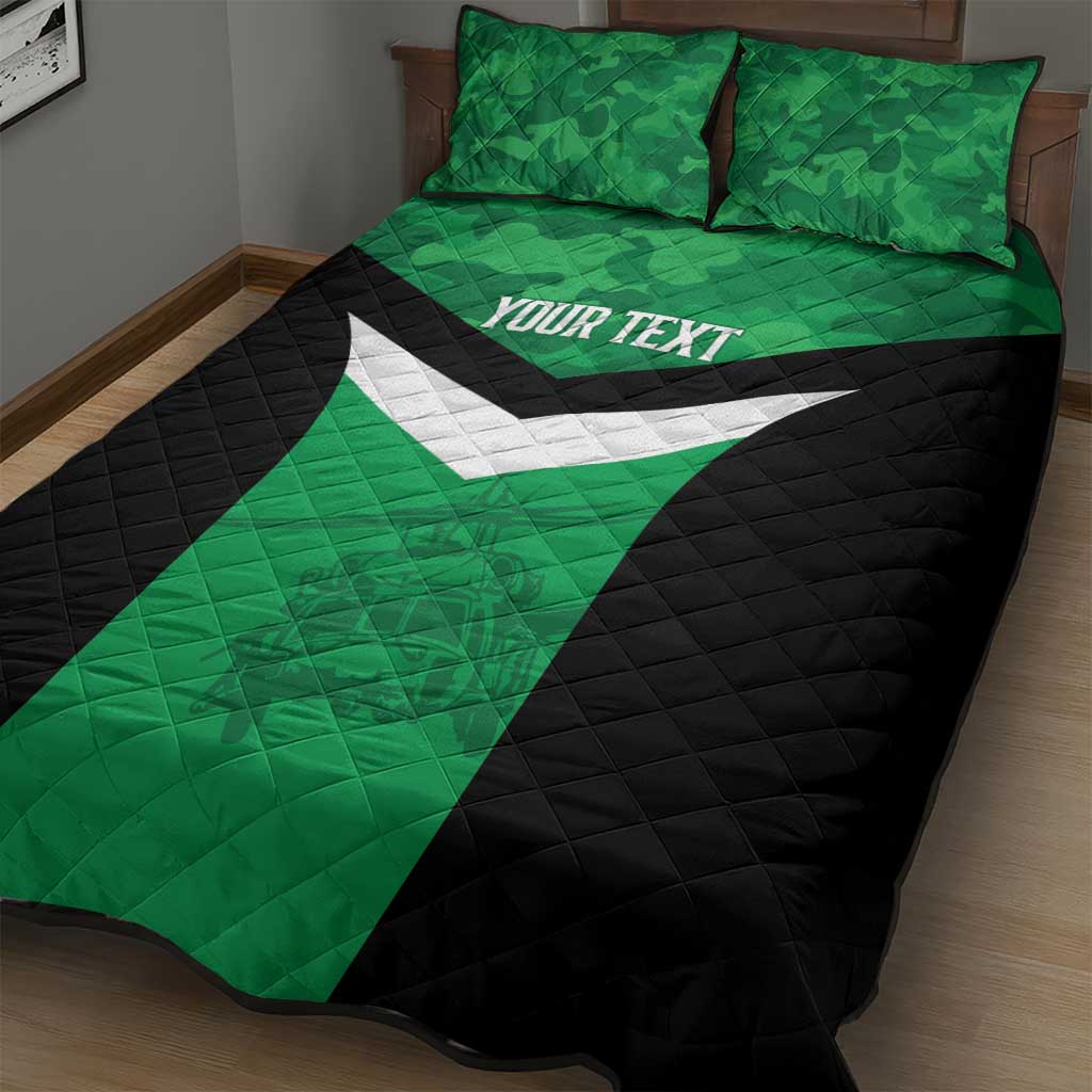 Townsville Rugby Custom Quilt Bed Set Go Blackhawks Camouflage Pattern - Aussie Hoodie