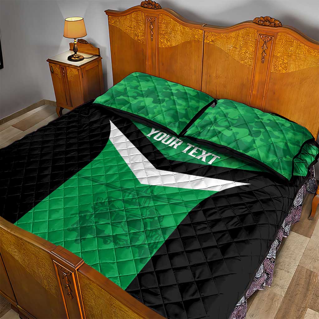 Townsville Rugby Custom Quilt Bed Set Go Blackhawks Camouflage Pattern - Aussie Hoodie