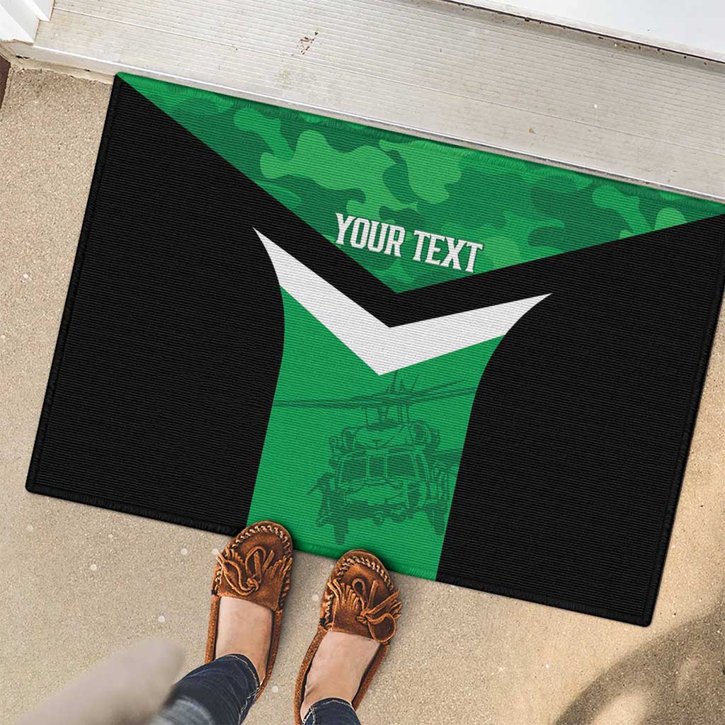 Townsville Rugby Custom Rubber Doormat Go Blackhawks Camouflage Pattern - Aussie Hoodie