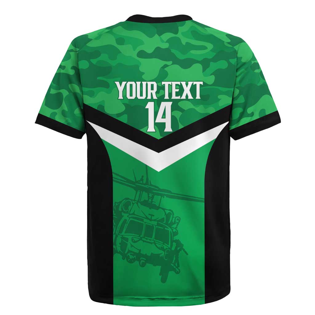 Townsville Rugby Custom Rugby Jersey Go Blackhawks Camouflage Pattern - Aussie Hoodie