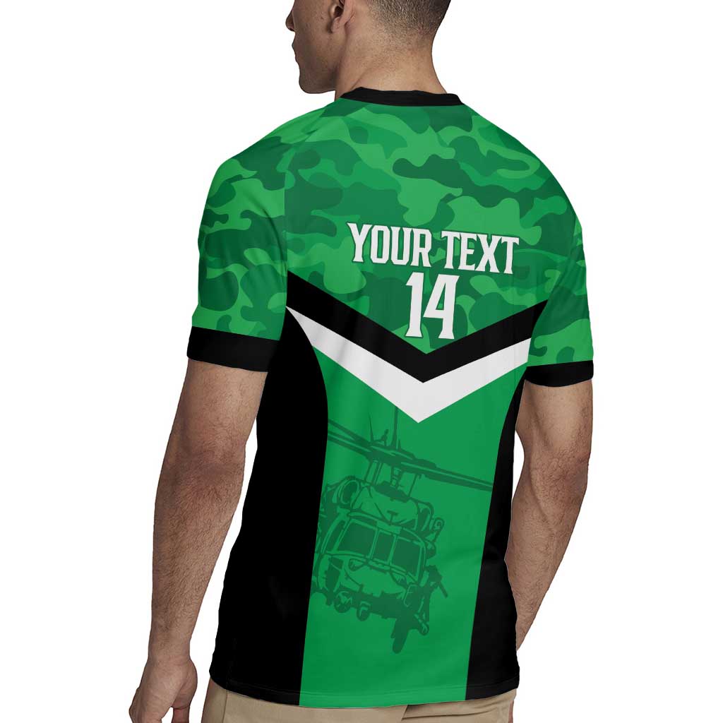 Townsville Rugby Custom Rugby Jersey Go Blackhawks Camouflage Pattern - Aussie Hoodie