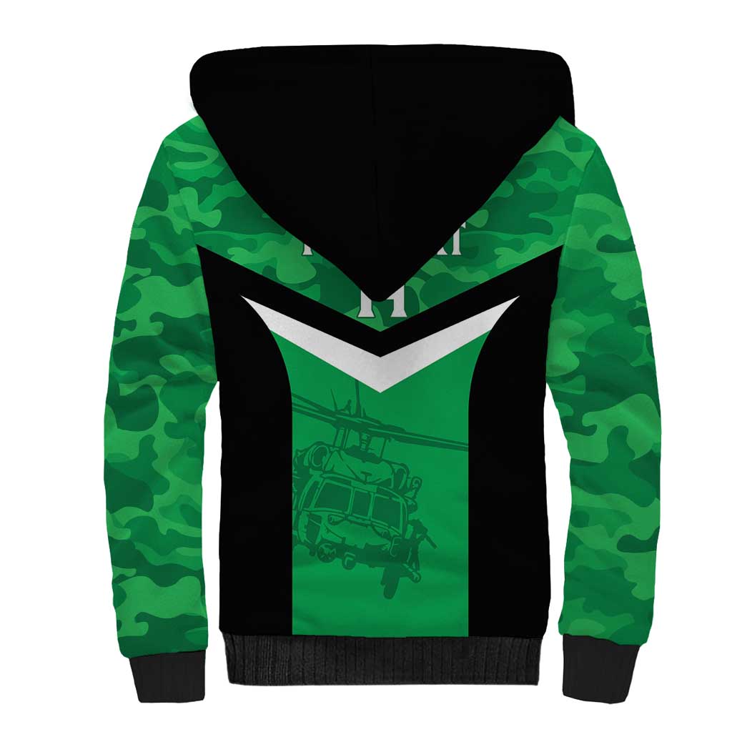 Townsville Rugby Custom Sherpa Hoodie Go Blackhawks Camouflage Pattern - Aussie Hoodie