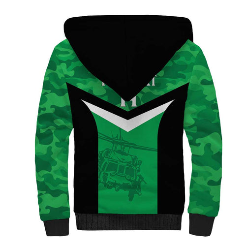 Townsville Rugby Custom Sherpa Hoodie Go Blackhawks Camouflage Pattern - Aussie Hoodie