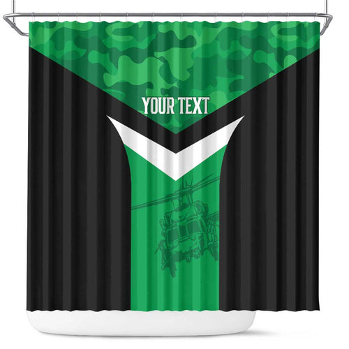 Townsville Rugby Custom Shower Curtain Go Blackhawks Camouflage Pattern - Aussie Hoodie