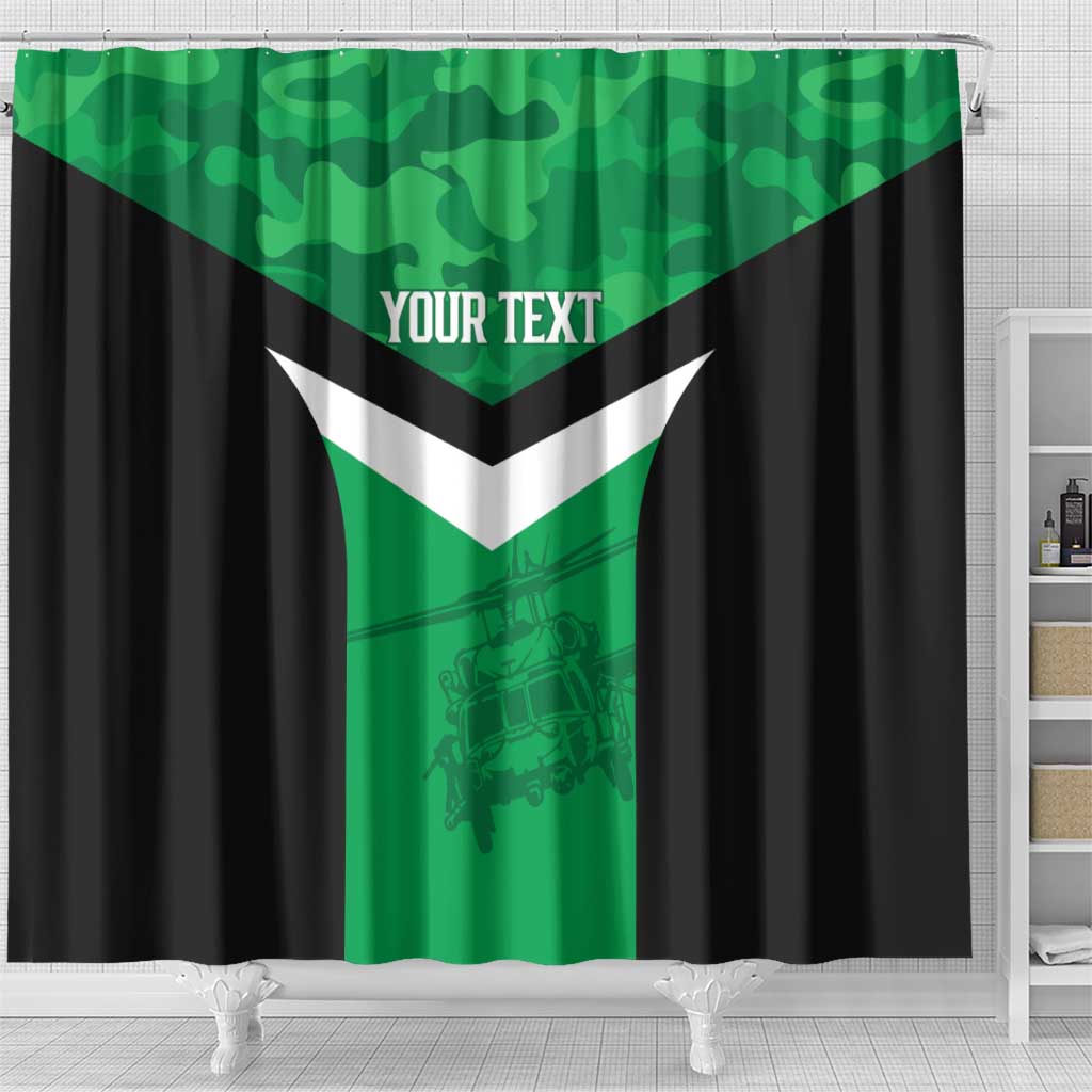 Townsville Rugby Custom Shower Curtain Go Blackhawks Camouflage Pattern - Aussie Hoodie