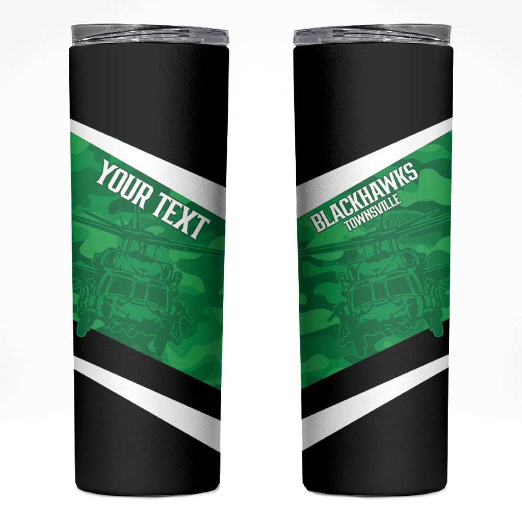 Townsville Rugby Custom Skinny Tumbler Go Blackhawks Camouflage Pattern - Aussie Hoodie