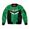 Townsville Rugby Custom Sleeve Zip Bomber Jacket Go Blackhawks Camouflage Pattern - Aussie Hoodie