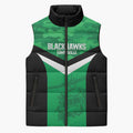 Townsville Rugby Custom Sleeveless Puffer Jacket Go Blackhawks Camouflage Pattern - Aussie Hoodie