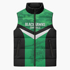 Townsville Rugby Custom Sleeveless Puffer Jacket Go Blackhawks Camouflage Pattern - Aussie Hoodie