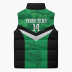 Townsville Rugby Custom Sleeveless Puffer Jacket Go Blackhawks Camouflage Pattern - Aussie Hoodie