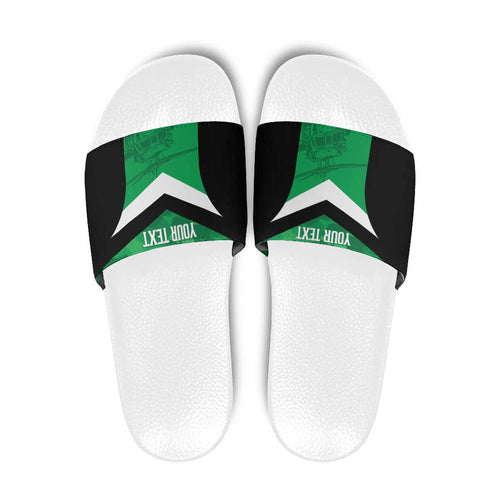 Townsville Rugby Custom Slide Sandals Go Blackhawks Camouflage Pattern - Aussie Hoodie