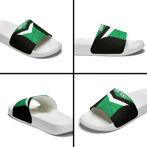 Townsville Rugby Custom Slide Sandals Go Blackhawks Camouflage Pattern - Aussie Hoodie