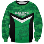 Townsville Rugby Custom Sweatshirt Go Blackhawks Camouflage Pattern - Aussie Hoodie