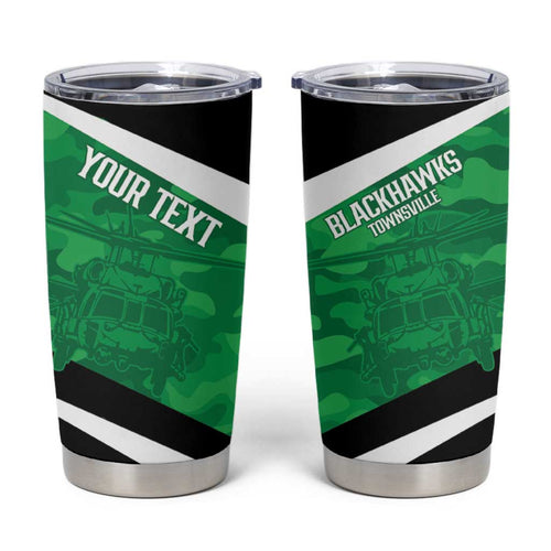 Townsville Rugby Custom Tumbler Cup Go Blackhawks Camouflage Pattern - Aussie Hoodie