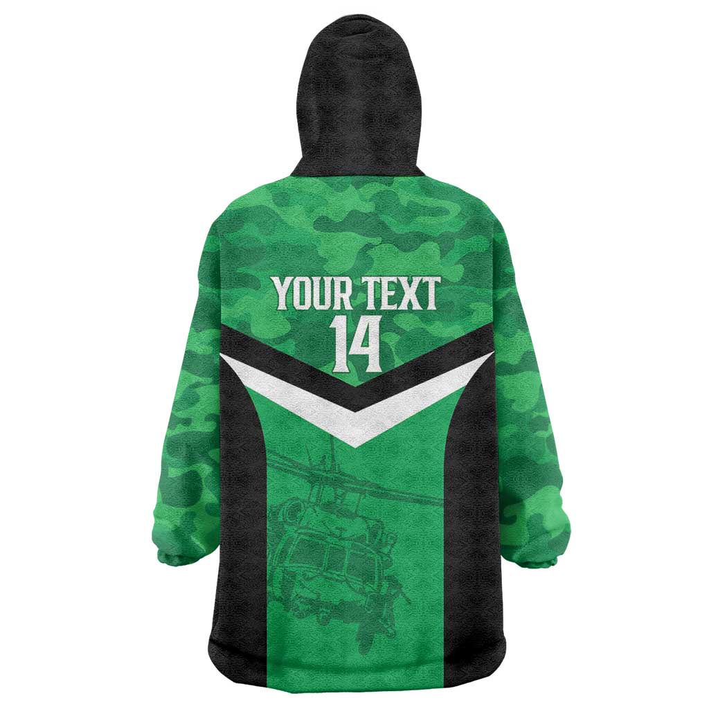 Townsville Rugby Custom Wearable Blanket Hoodie Go Blackhawks Camouflage Pattern - Aussie Hoodie