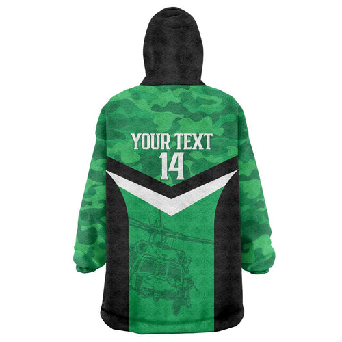 Townsville Rugby Custom Wearable Blanket Hoodie Go Blackhawks Camouflage Pattern - Aussie Hoodie