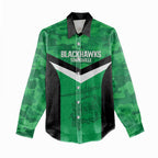 Townsville Rugby Custom Women Casual Shirt Go Blackhawks Camouflage Pattern - Aussie Hoodie