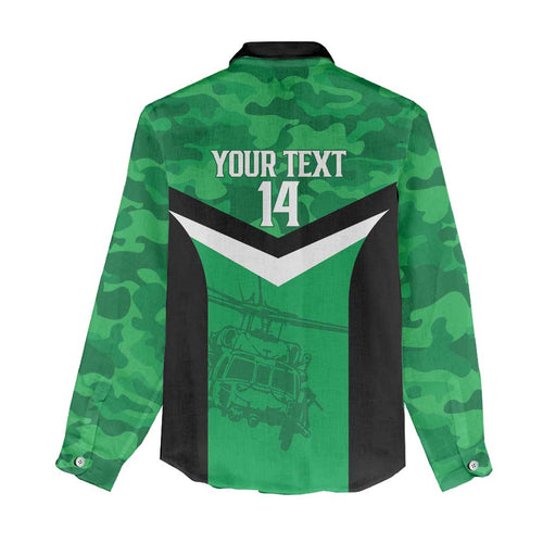 Townsville Rugby Custom Women Casual Shirt Go Blackhawks Camouflage Pattern - Aussie Hoodie