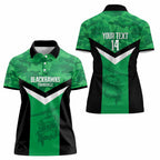 Townsville Rugby Custom Women Polo Shirt Go Blackhawks Camouflage Pattern - Aussie Hoodie