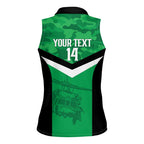 Townsville Rugby Custom Women Sleeveless Polo Shirt Go Blackhawks Camouflage Pattern - Aussie Hoodie