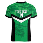 Townsville Rugby Custom Women V-Neck T-Shirt Go Blackhawks Camouflage Pattern - Aussie Hoodie
